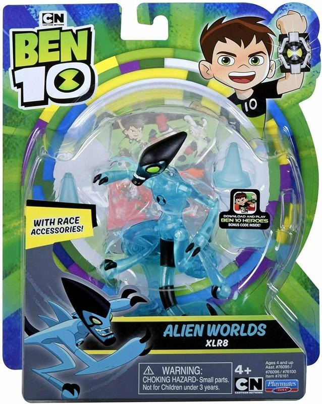 Figuras De Ação Ben 10 - Boneco XLR8 - Original Sunny - Playmates